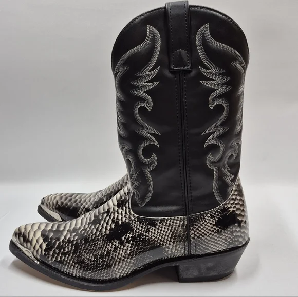 Laredo Monty Faux Leather Western Boots 11D - Picture 6 of 16